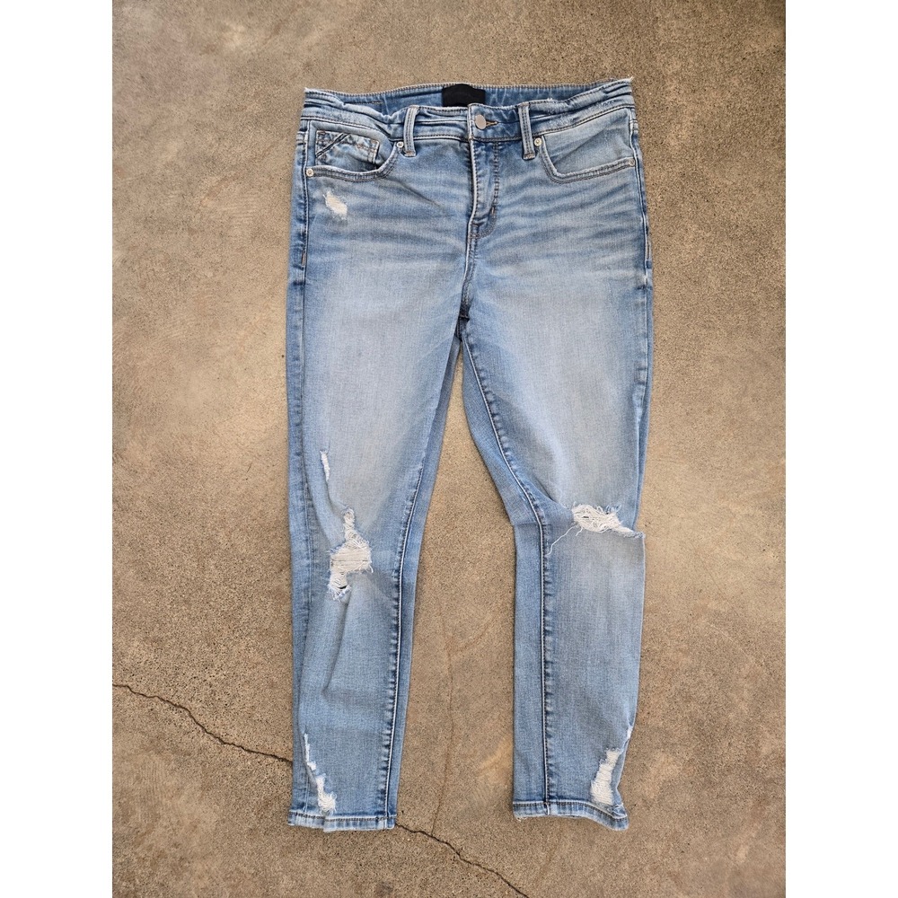 Buckle Black Fit No. 256 Distressed Light Wash Skinny Jeans 29
